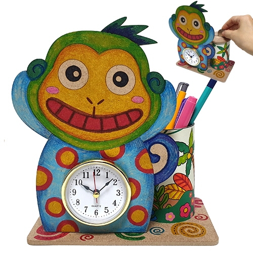 [만들기대장]원숭이 시계 연필통 만들기
